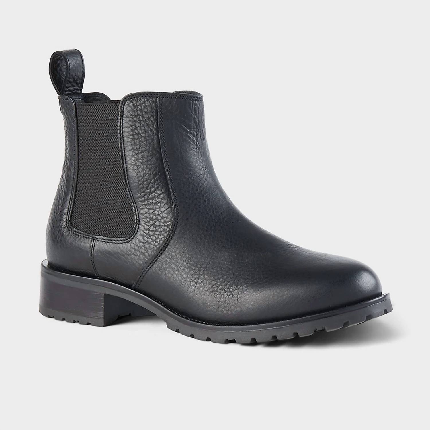 New Duluth Trading Company Women's Lifetime Leather Chelsea Boots In Black
